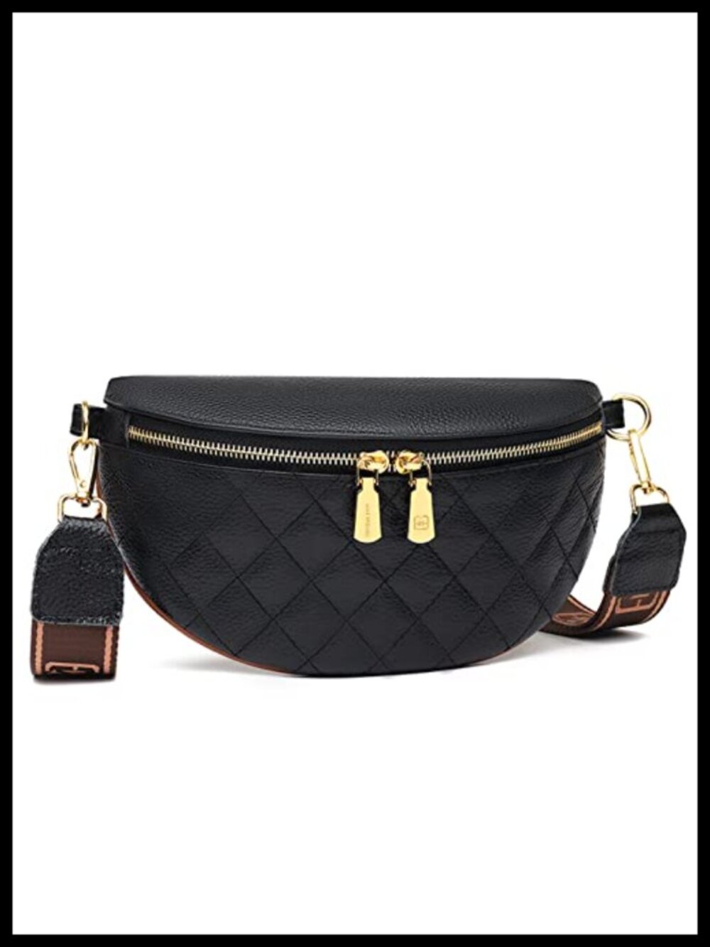 Genuine Leather Crossbody Bum Bags for Women Anti-theft Travel Fanny Pack